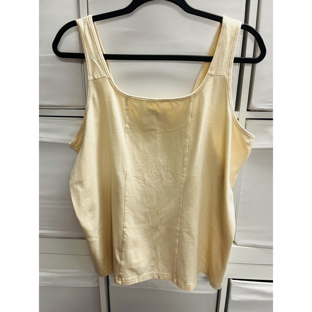 Kathleen Kirkwood Womens M/L? Beige Cami Tank Stretch Intimate Layering Modest